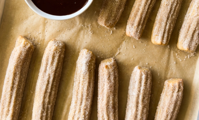 
Baked Cinnamon Sugar Churros 
